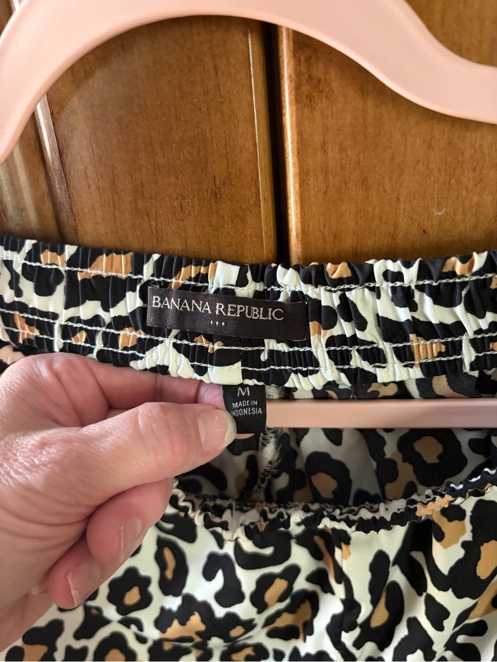 Banana Republic PJ Pants - Leopard Print/Elastic Waist